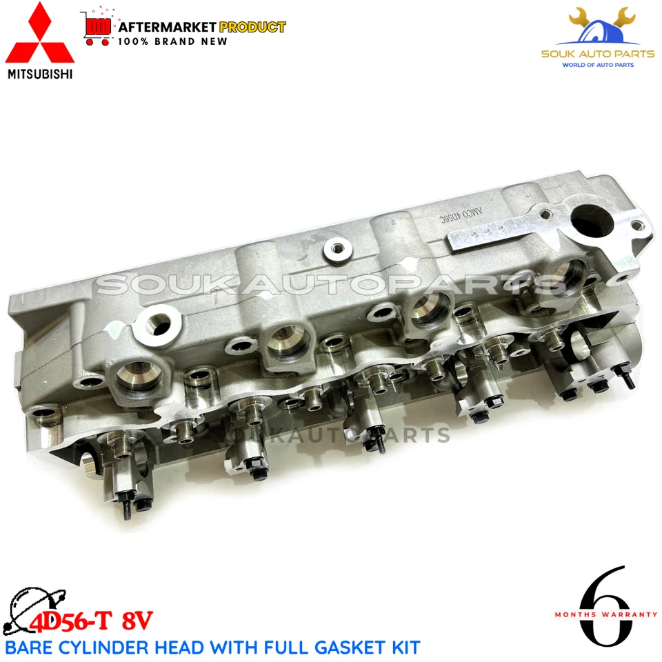 Bare Cylinder Head With Full Gasket kit 4D56-T 8V For Mitsubishi PAJERO L200
