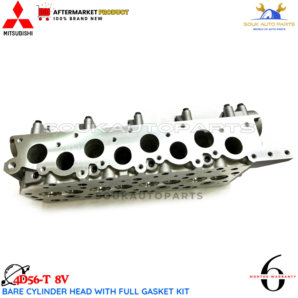 Bare Cylinder Head With Full Gasket kit 4D56-T 8V For Mitsubishi PAJERO L200