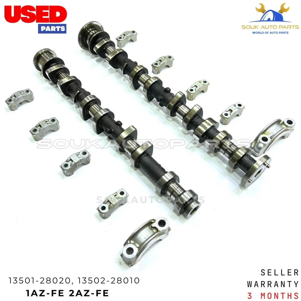 CAMSHAFTS INLET & EXHAUST + GEARS W/CAPS For TOYOTA 1AZ-FE 2AZ CAMRY 2.0 & 2.4L