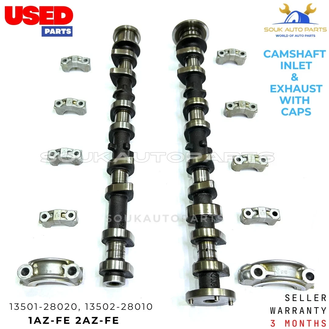 CAMSHAFTS INLET & EXHAUST W/CAPS For TOYOTA 1AZFE 2AZFE CAMRY RAV-4 2.0 & 2.4L