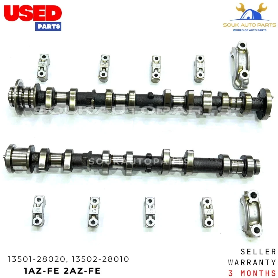 CAMSHAFTS INLET & EXHAUST W/CAPS For TOYOTA 1AZFE 2AZFE CAMRY RAV-4 2.0 & 2.4L