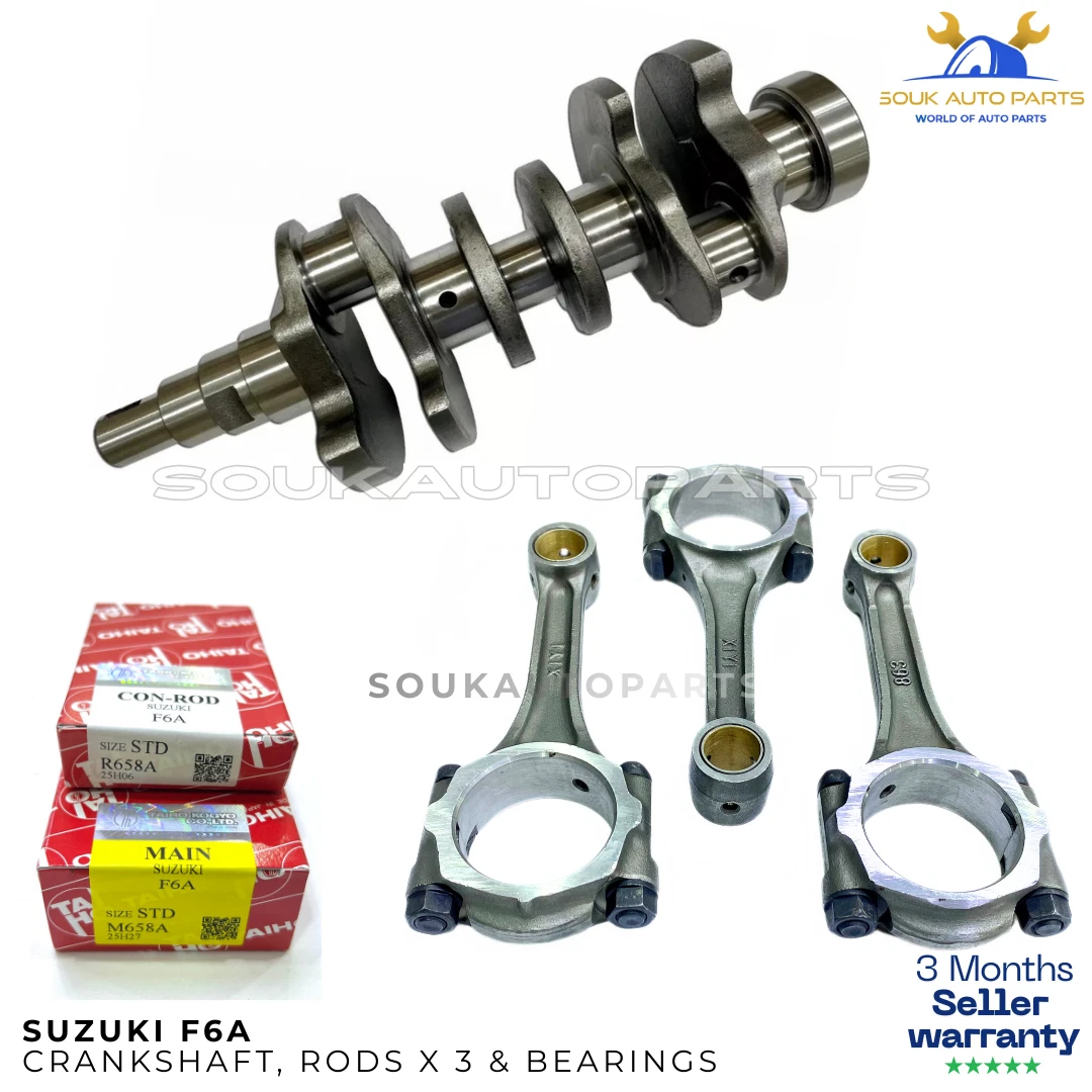 CRANKSHAFT, CON ROD & BEARING SET F6A For Suzuki Carry DA51T DB51T DC51T DB52T
