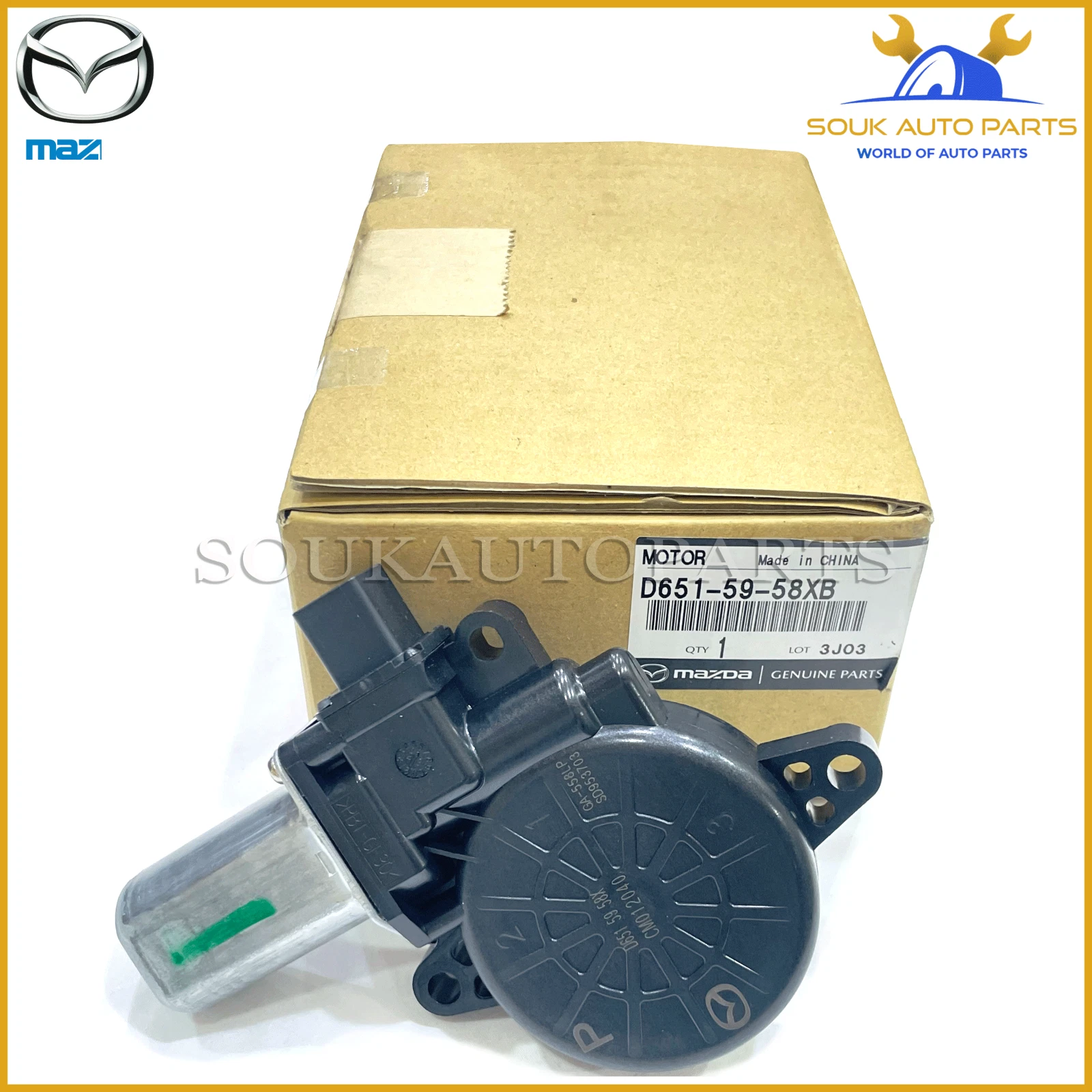 D651-59-58XB Mazda Genuine DRIVER FRONT WINDOW MOTOR D6515958XB OEM