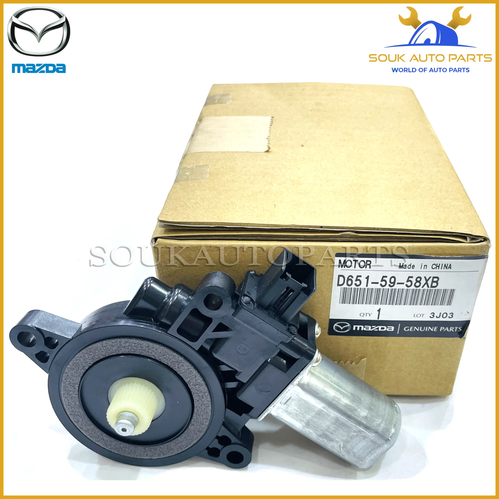 D651-59-58XB Mazda Genuine DRIVER FRONT WINDOW MOTOR D6515958XB OEM