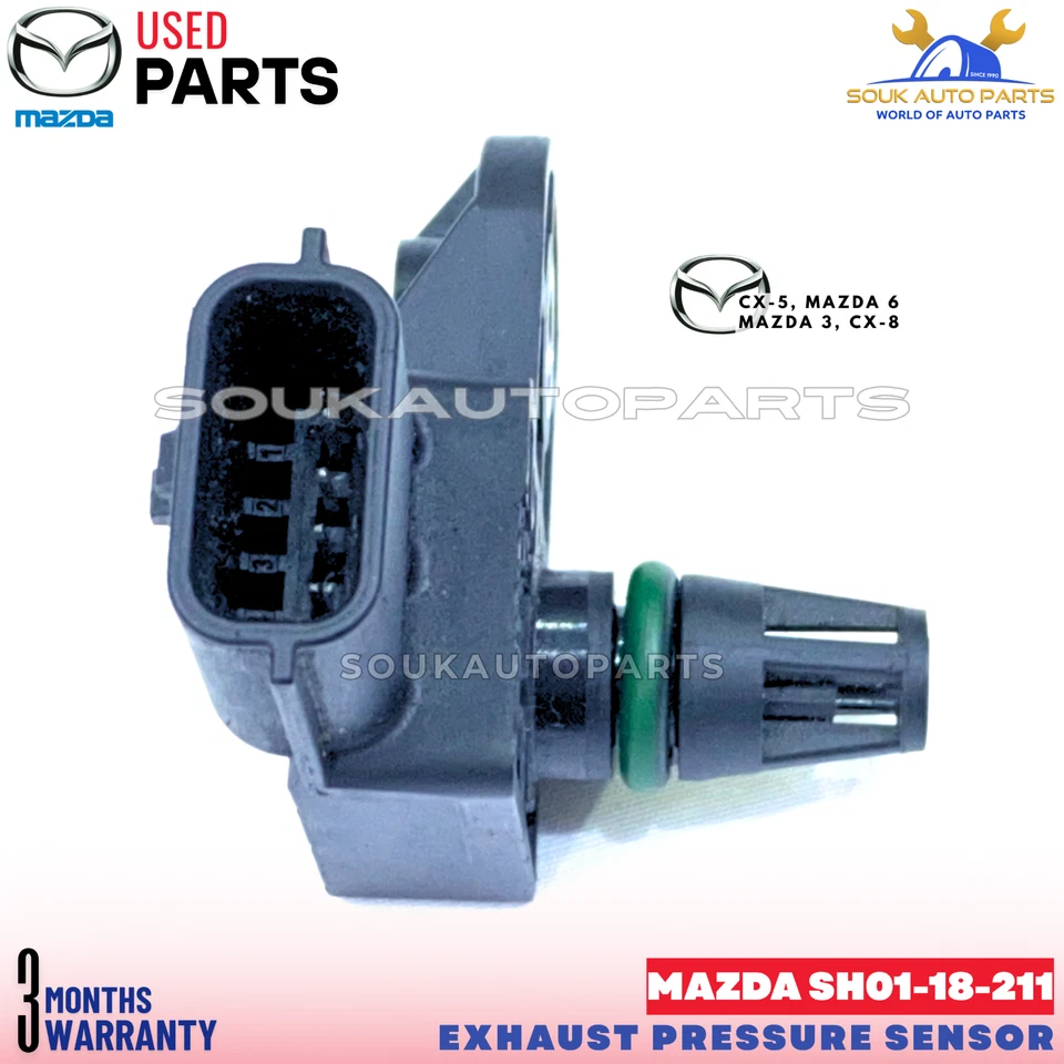 Diesel Exhaust Pressure Sensor SH01-18-211 CX-5 Mazda 3 6 – Genuine Used