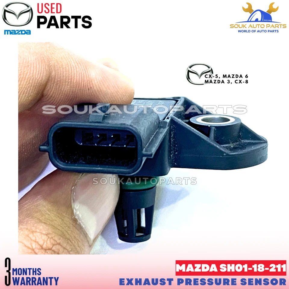 Diesel Exhaust Pressure Sensor SH01-18-211 CX-5 Mazda 3 6 – Genuine Used