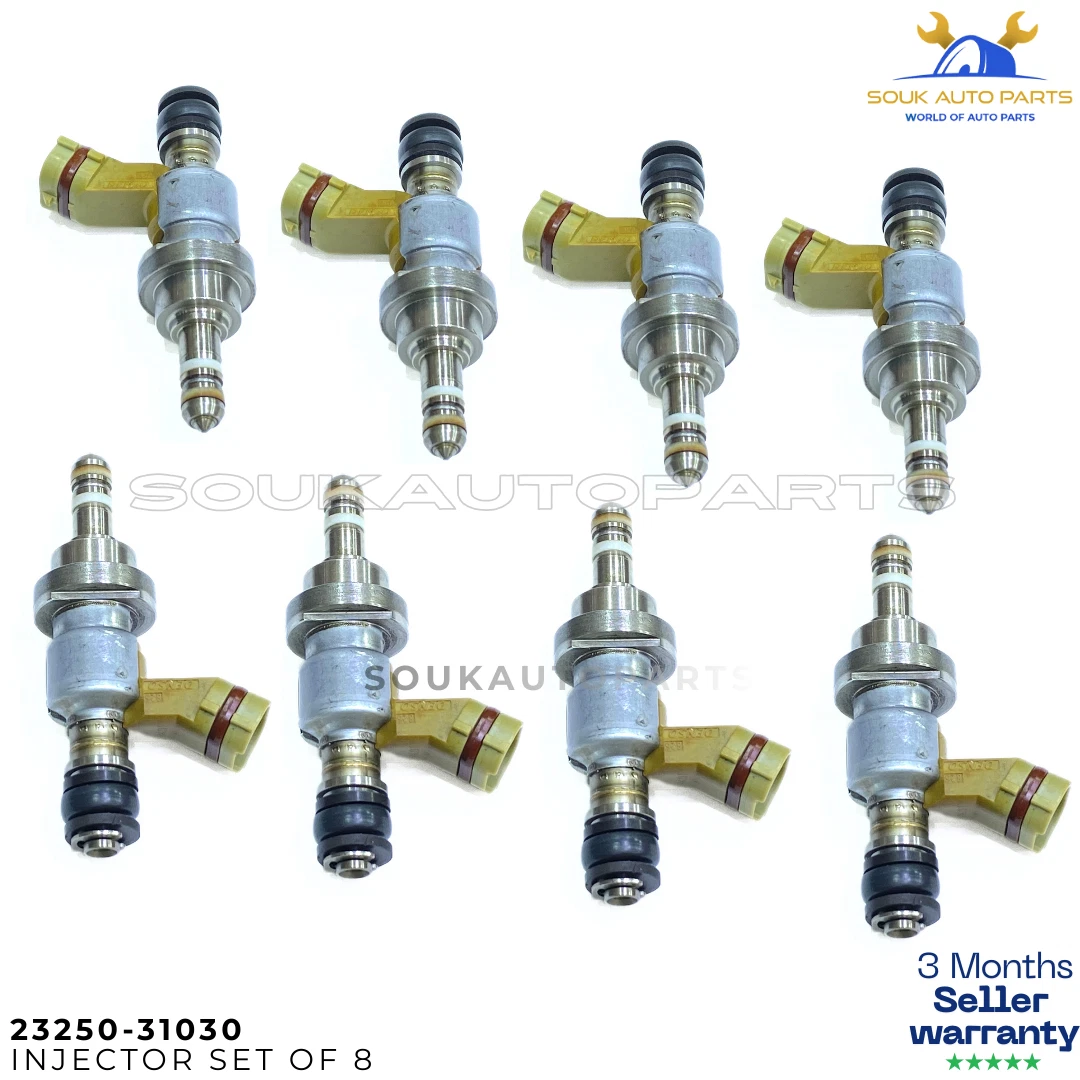 Genuine Lexus IS350 GS350 GS450h Fuel Injectors Set of 8 23250-31030 OEM USED