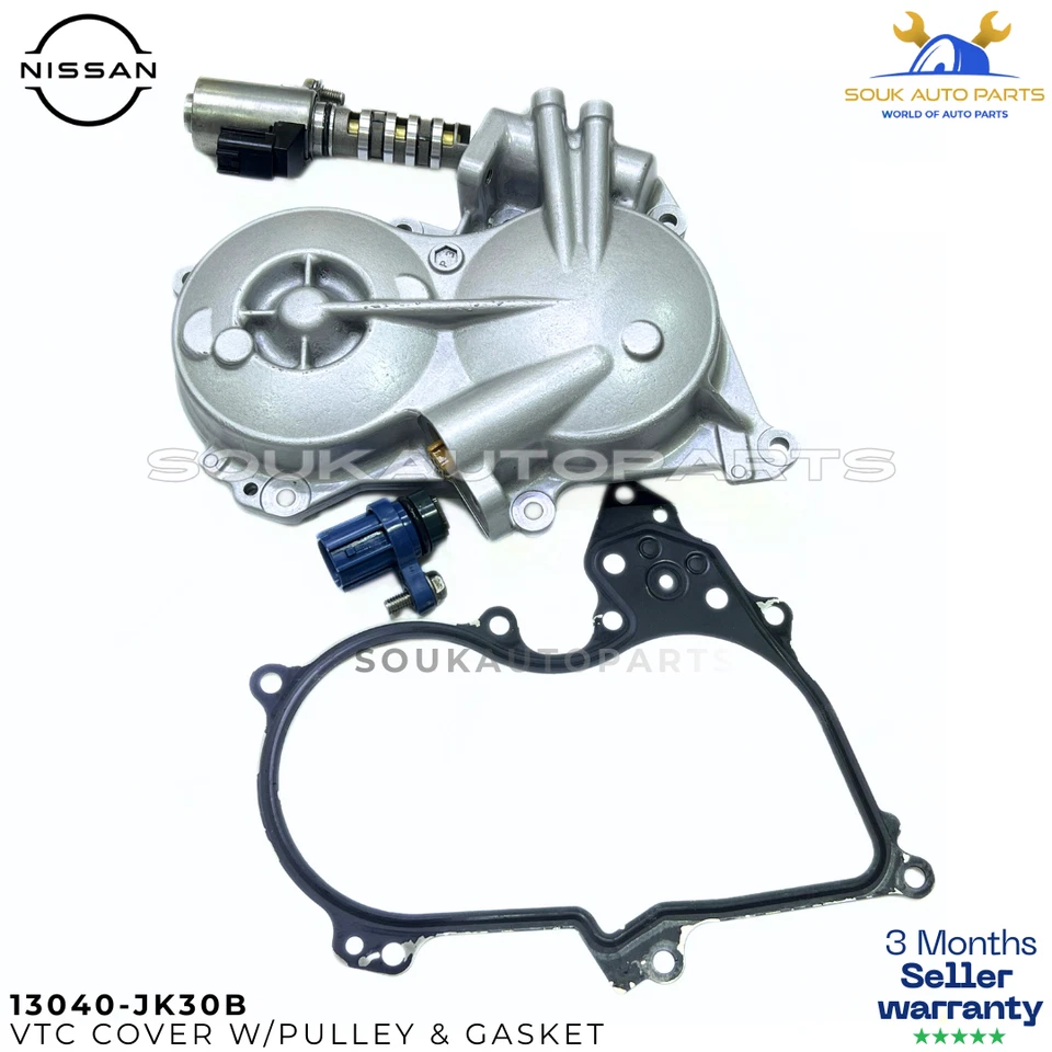 Genuine Nissan VTC Cover & Magnet Kit LH 13040-JK30B 350Z 370Z G37 G35 W/ Gasket