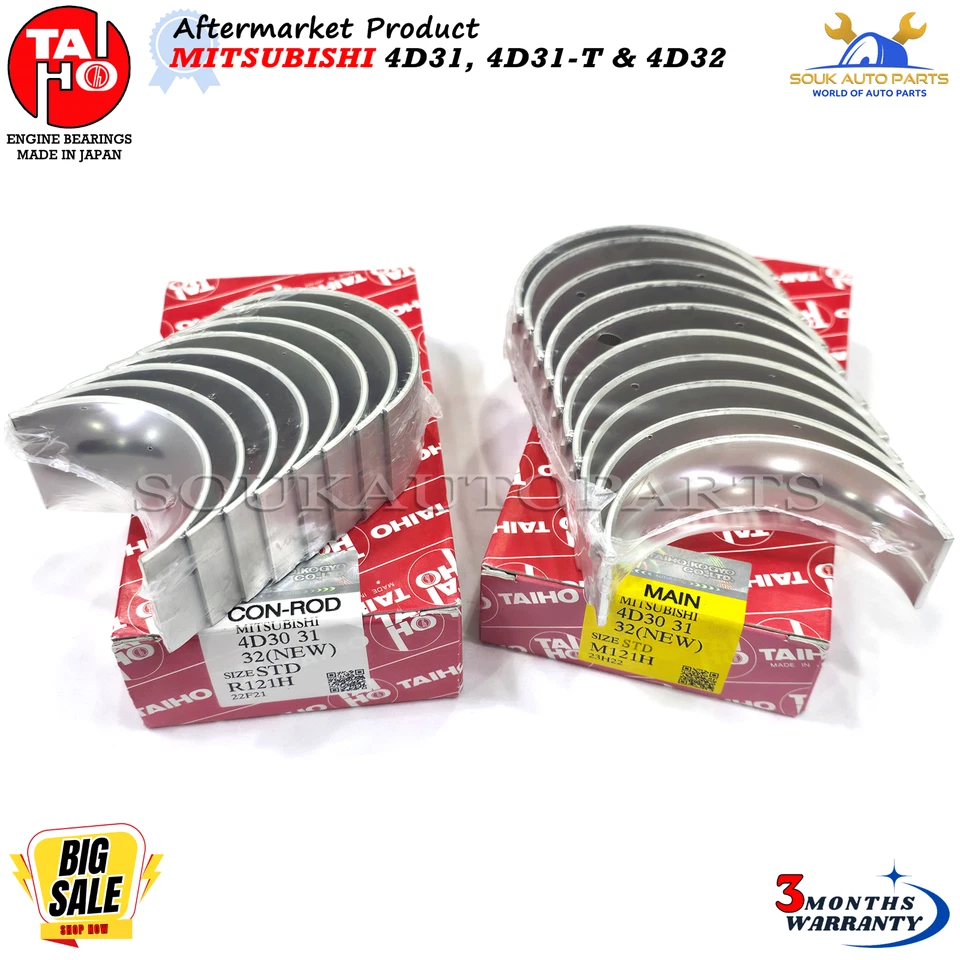 MAIN & CON ROD BEARING SET 4D31 4D32 For Mitsubishi CANTER FUSO TRUCK DIESEL