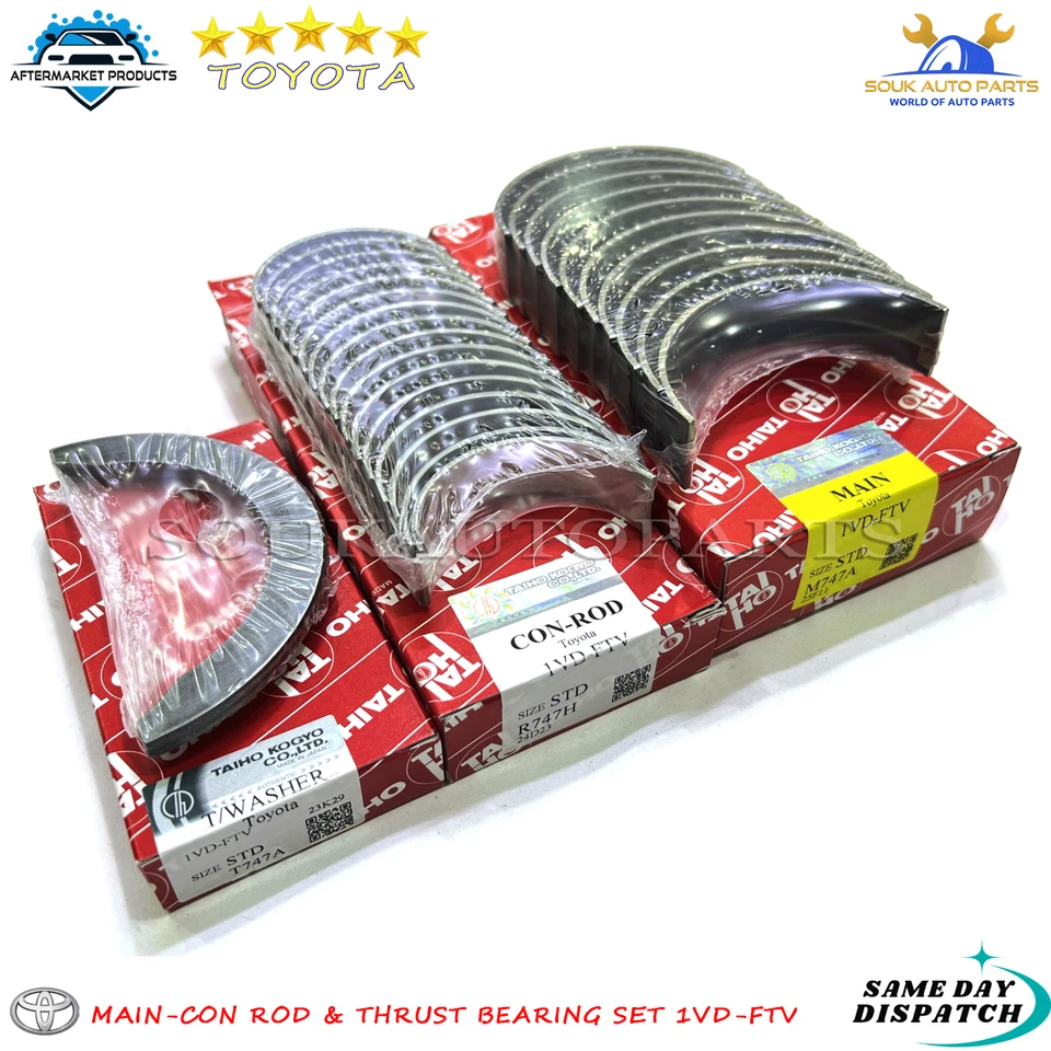 MAIN-CON ROD & THRUST BEARING SET 1VD-FTV For Toyota LAND CRUISER 4.5Ltr 07-15