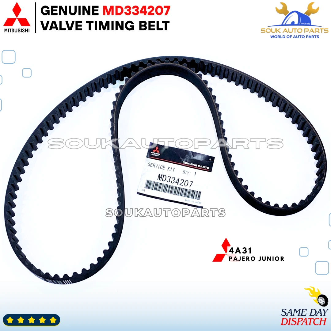 MD334207 Mitsubishi Genuine VALVE TIMING BELT 4A31 Pajero Junior 1998