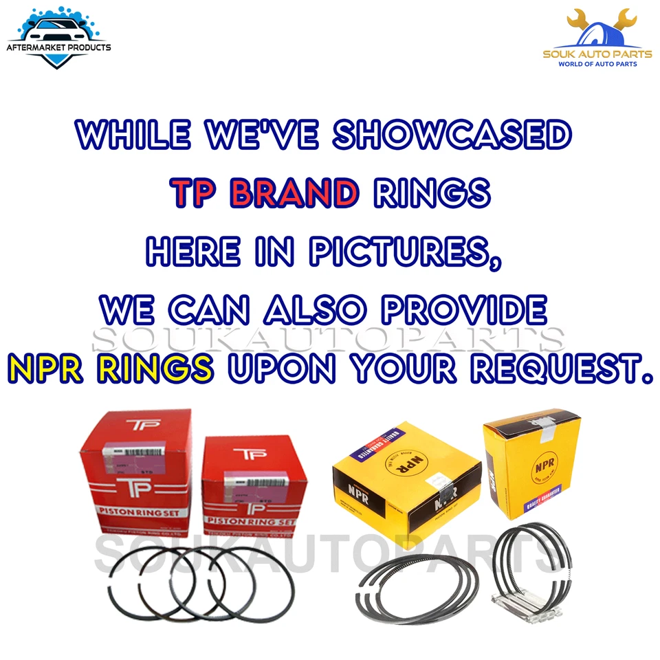 MN183867 Piston RING SET 6G75 95mm Std For Mitsubishi ENDEAVOR PAJERO 3.8Ltr