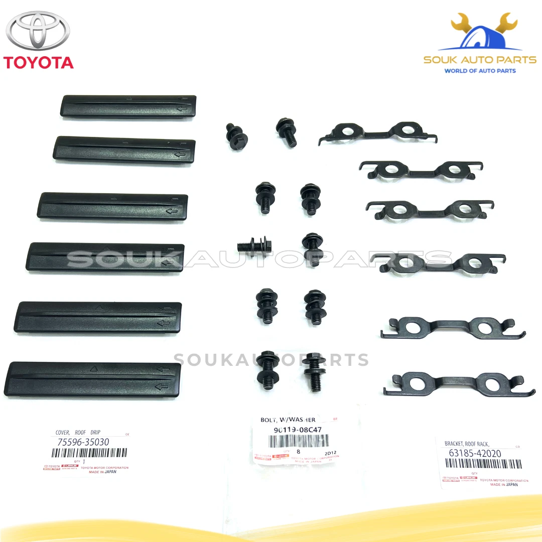 New Genuine Toyota ROOF RACK REMOVAL KIT W/COVERS 6 PCS 4RUNNER 04-18 RAV4 06-17