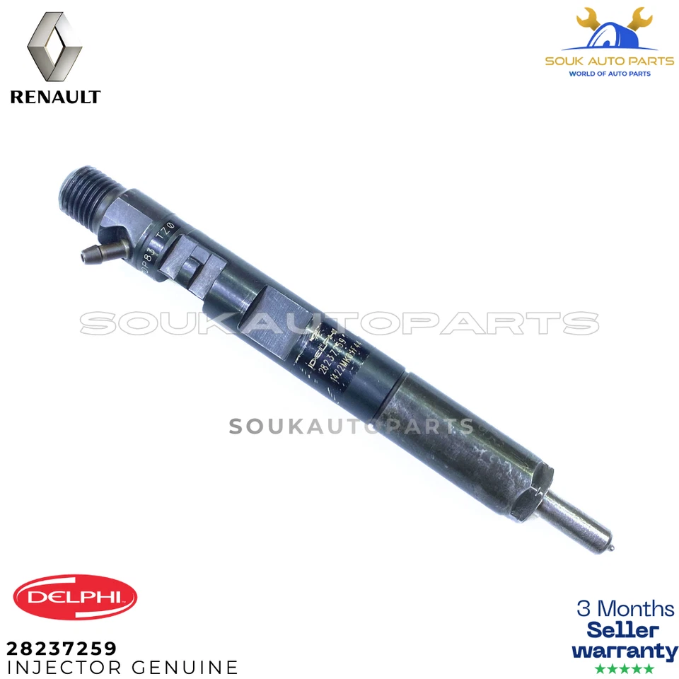 Renault Megane Scenic Captur 1.5 dCi Fuel Injector 4 PCS 166000897R Continental