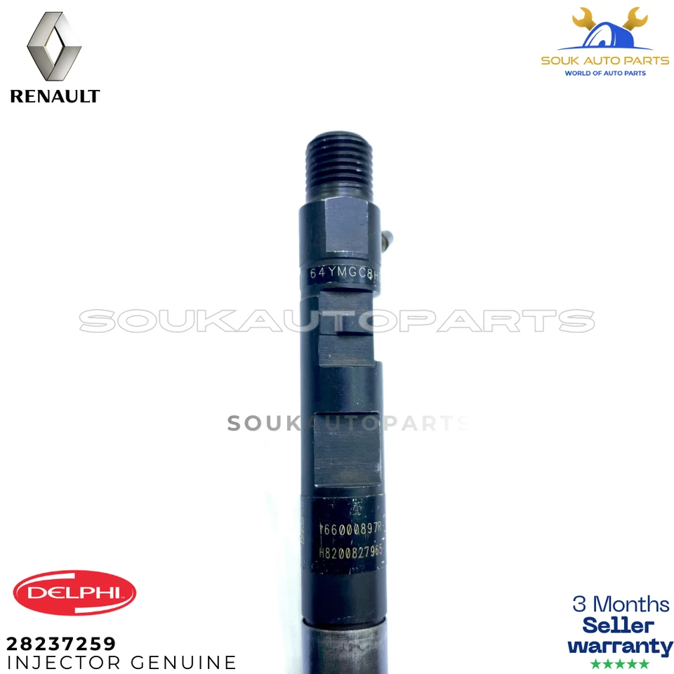 Renault Megane Scenic Captur 1.5 dCi Fuel Injector 4 PCS 166000897R Continental