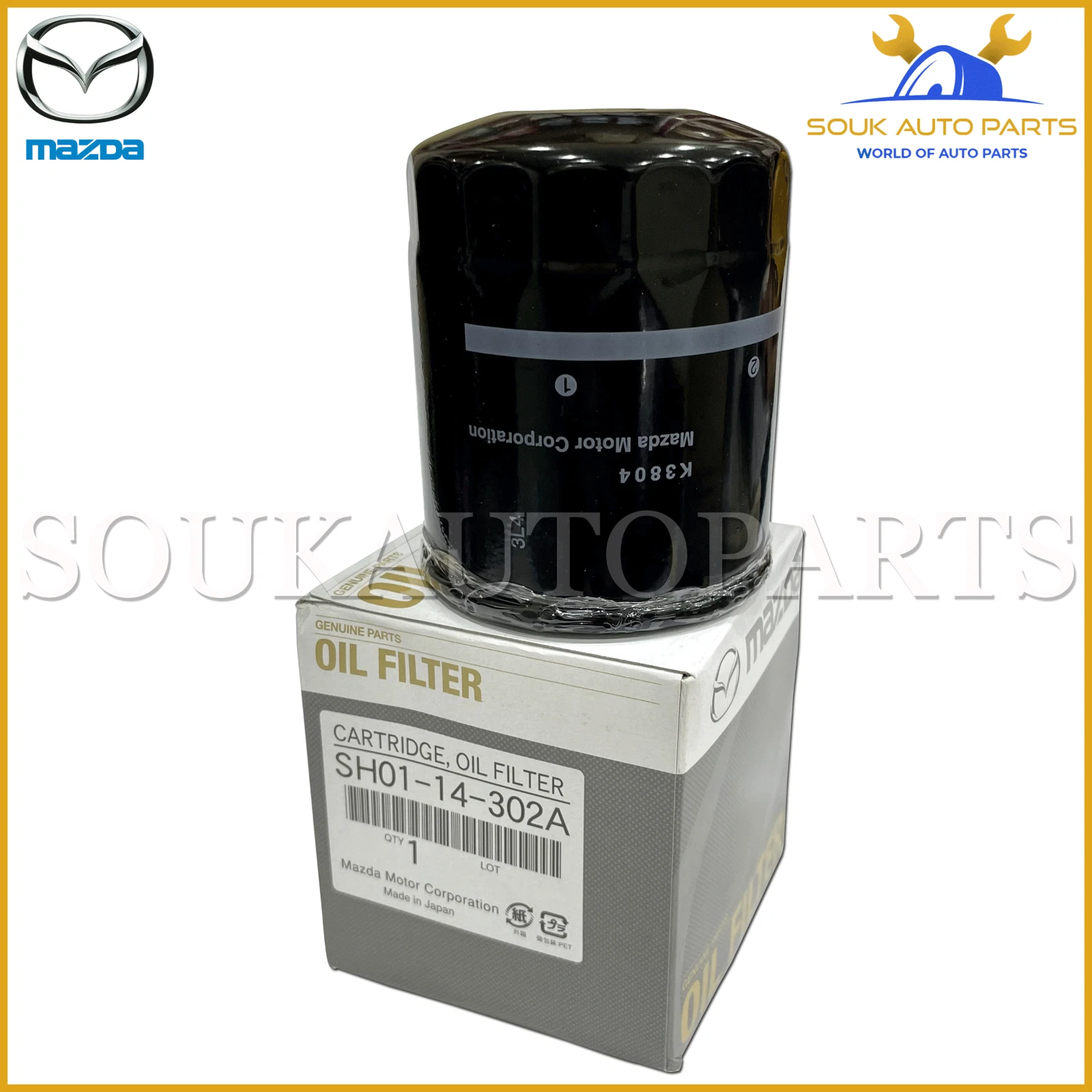 SH01-14-302A Genuine Mazda OIL FILTER (SPIN ON) SH0114302A OEM