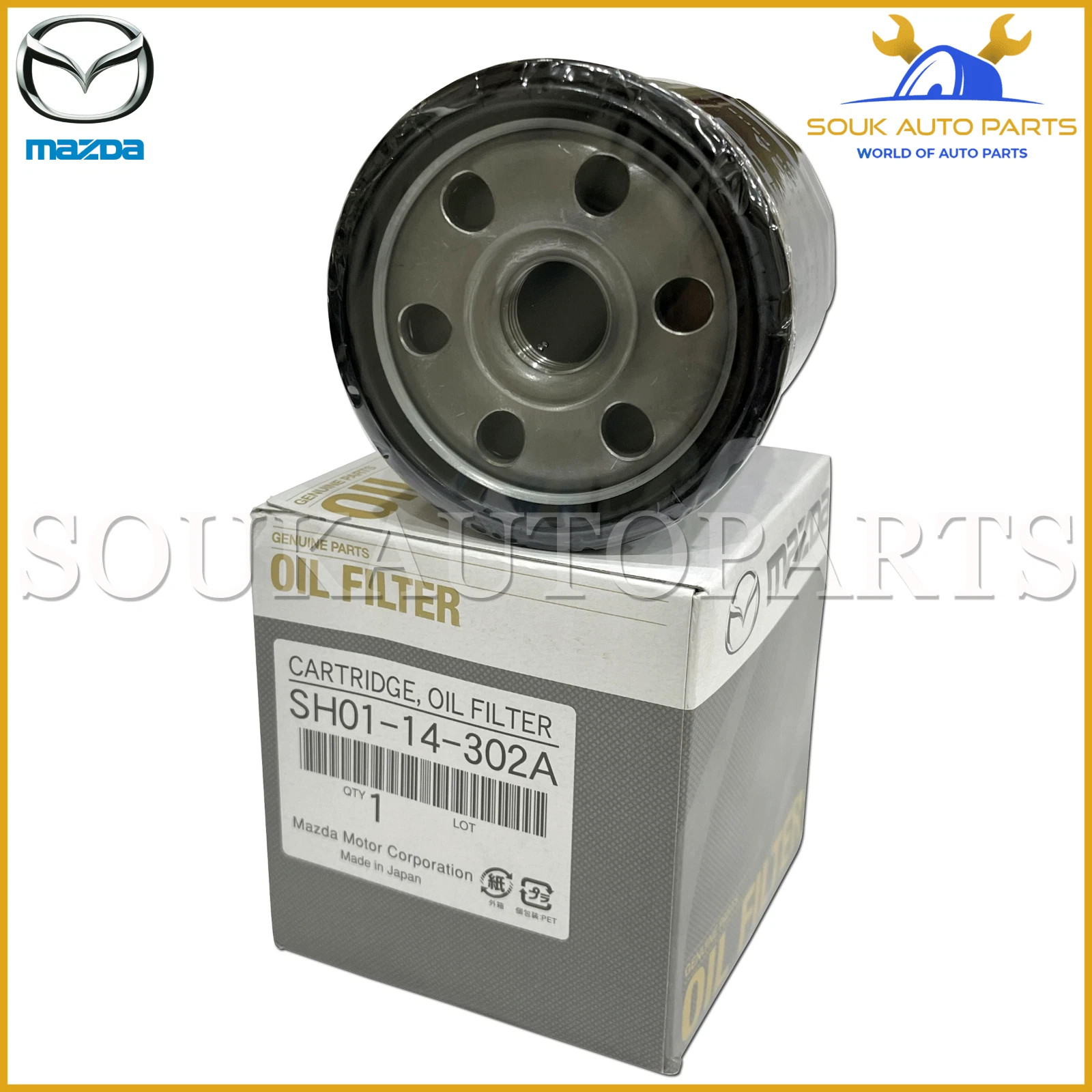 SH01-14-302A Genuine Mazda OIL FILTER (SPIN ON) SH0114302A OEM