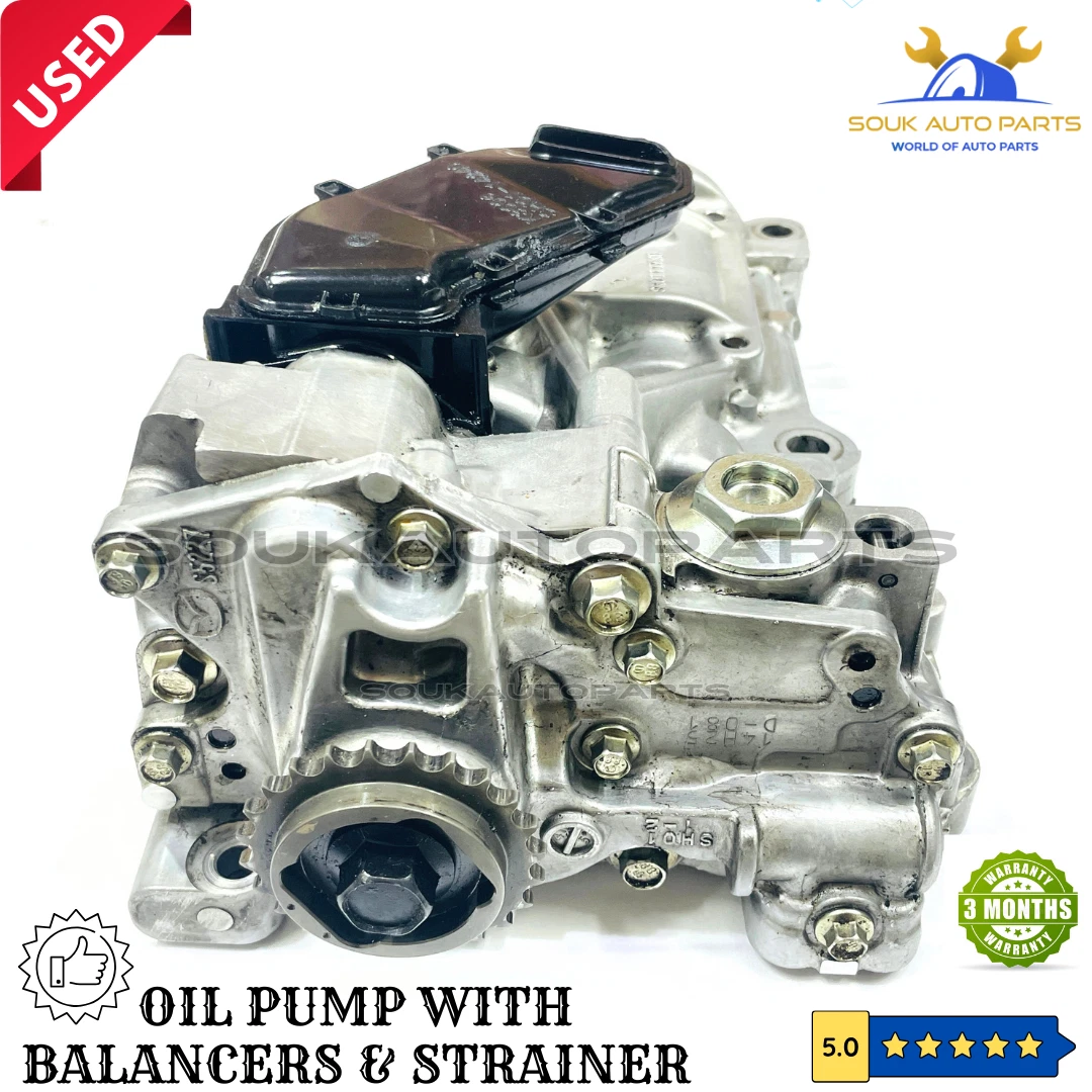 SH01117K0 OIL PUMP WITH BALANCER AXLES & STRAINER MAZDA SH01 SHY1 For MAZDA