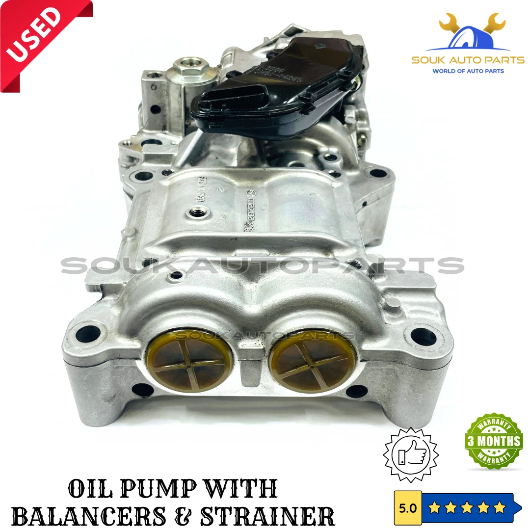SH01117K0 OIL PUMP WITH BALANCER AXLES & STRAINER MAZDA SH01 SHY1 For MAZDA