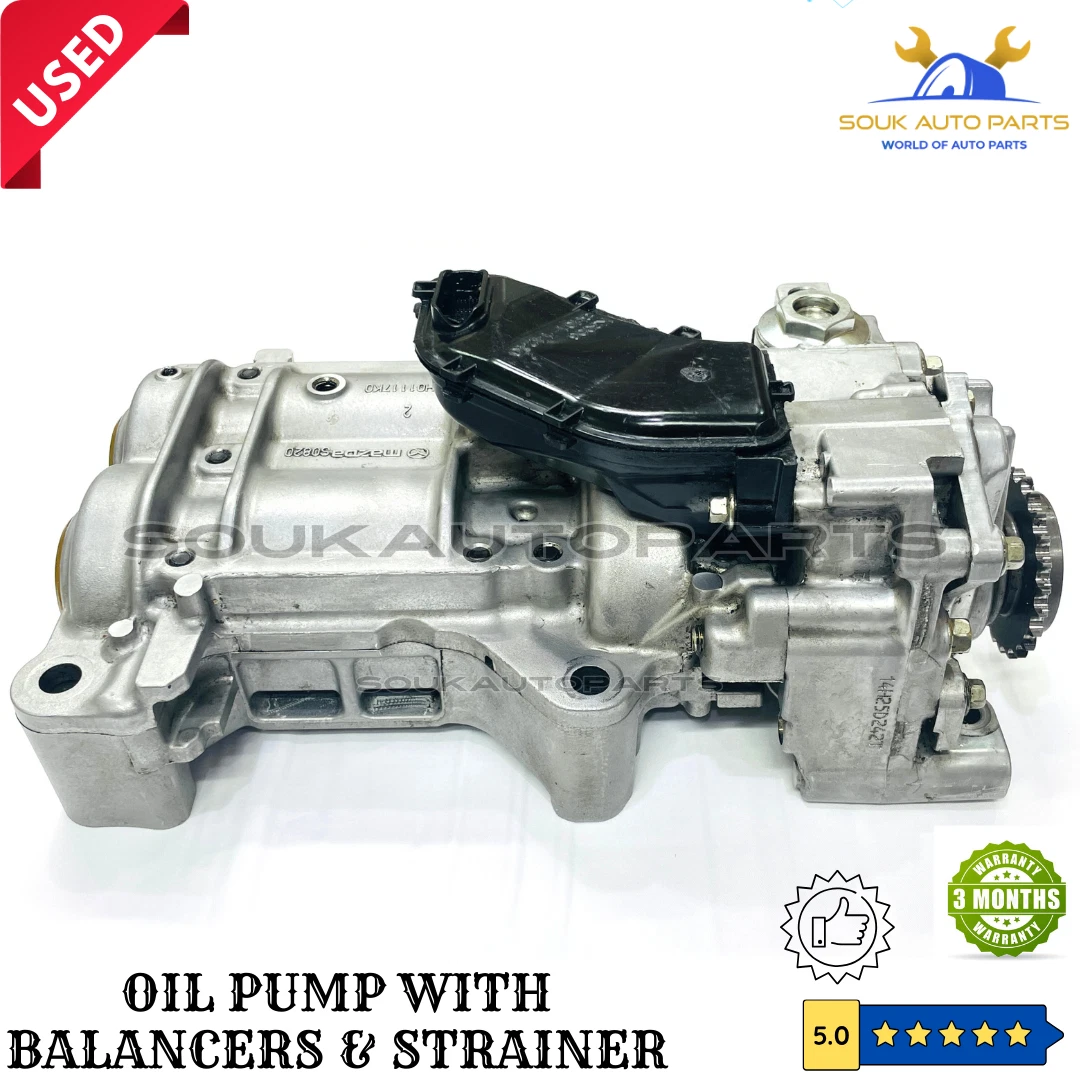 SH01117K0 OIL PUMP WITH BALANCER AXLES & STRAINER MAZDA SH01 SHY1 For MAZDA