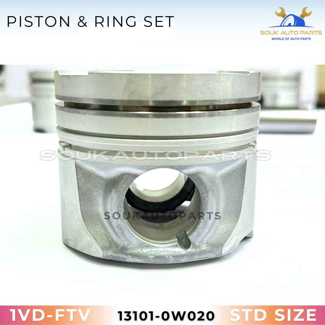 13101-0W020 PISTON & RING SET 1VD-FTV 92mm For LAND CRUISER LX450D 4.5Ltr