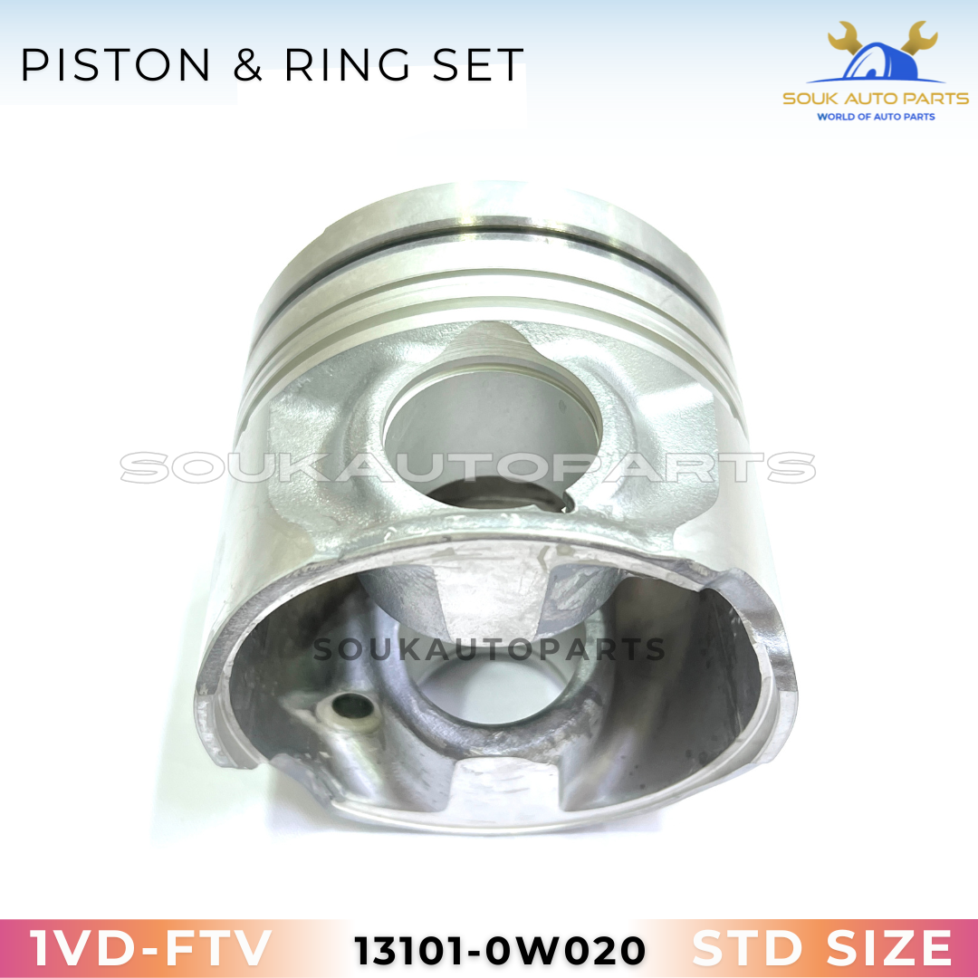 13101-0W020 PISTON & RING SET 1VD-FTV 92mm For LAND CRUISER LX450D 4.5Ltr