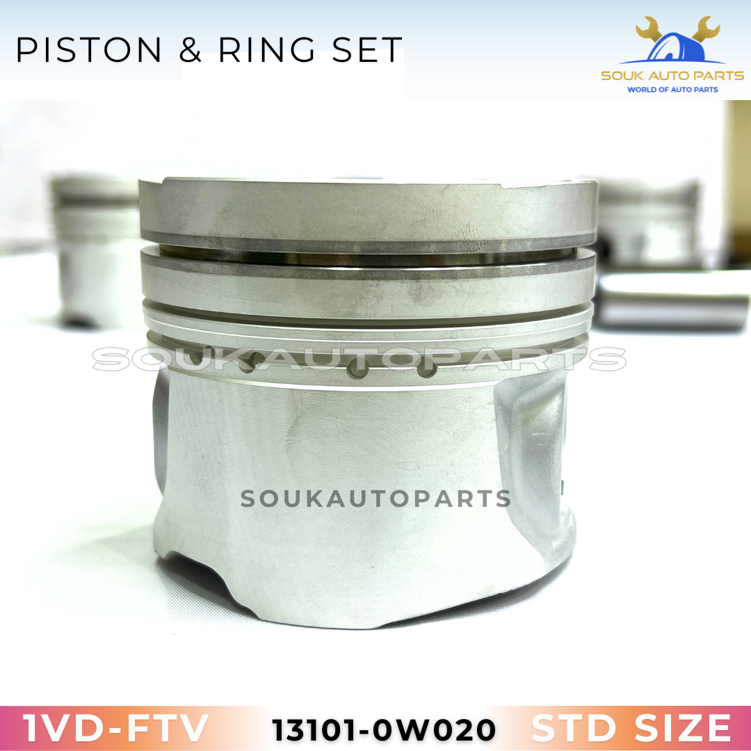 13101-0W020 PISTON & RING SET 1VD-FTV 92mm For LAND CRUISER LX450D 4.5Ltr