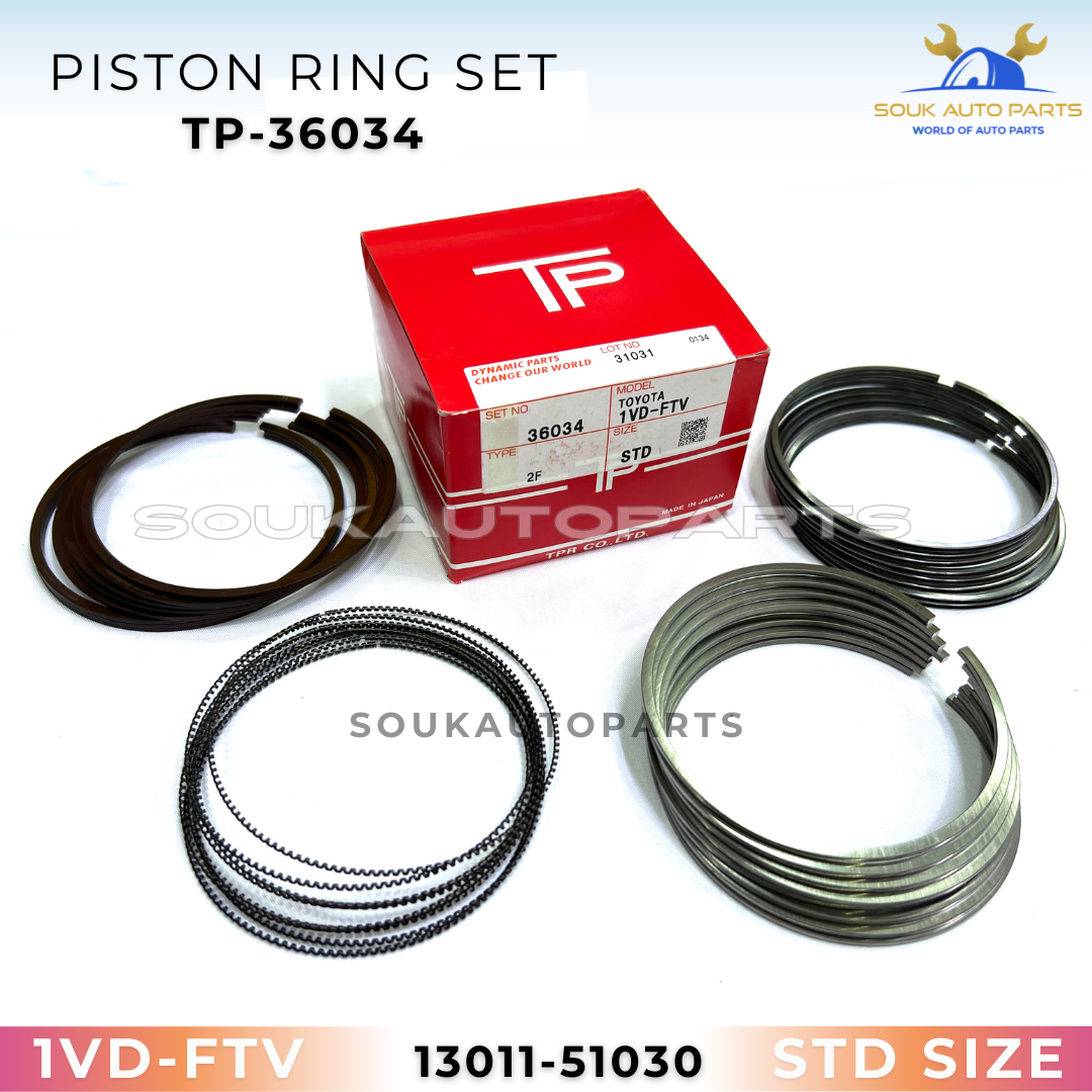 13101-0W020 PISTON & RING SET 1VD-FTV 92mm For LAND CRUISER LX450D 4.5Ltr