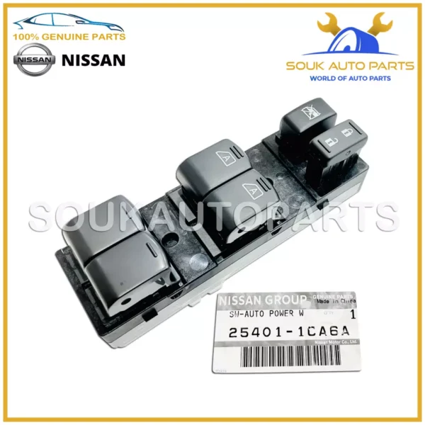 25401-1CA6A Genuine Nissan MAIN POWER WINDOW MASTER SWITCH Infiniti FX35/37/50
