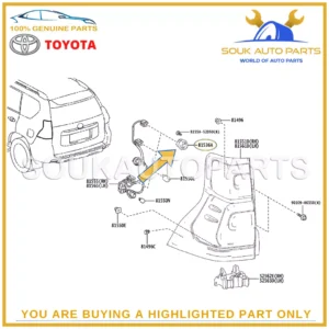81536-60C30 Genuine Toyota LED REAR COMBINATION LAMP 8153660C30 OEM