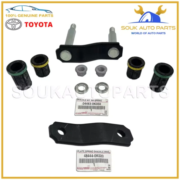 04483-0K050 Genuine Toyota SHACKLE KIT, REAR SPRING 044830K050 OEM