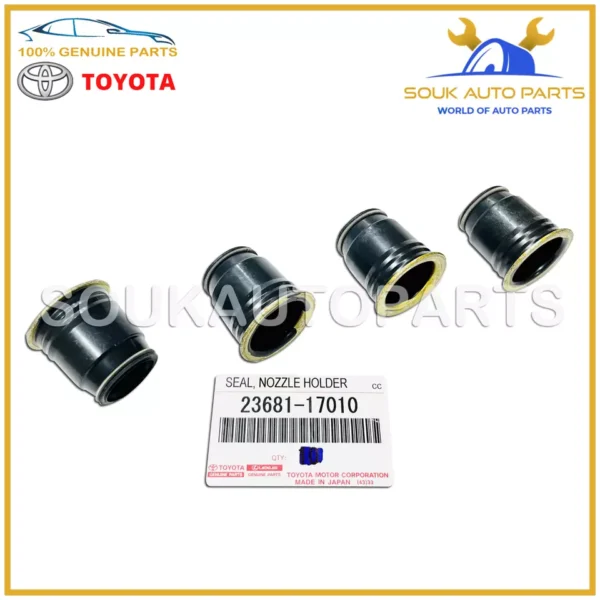 23681-17010 Genuine Toyota NOZZLE HOLDER SEAL (Set of 4 Pcs) 2368117010 OEM