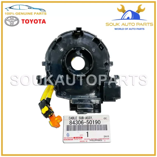 84306-50190 Genuine Toyota SPIRAL CABLE SUB-ASSY 8430650190 OEM