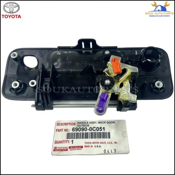 69090-0C051 Genuine Toyota TAILGATE HANDLE W/CAMERA HOLE 690900C051 OEM TUNDRA