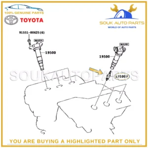 90919-01249 Genuine Toyota Denso SPARK PLUG SET (8Pcs) OEM LEXUS GS300 IS F