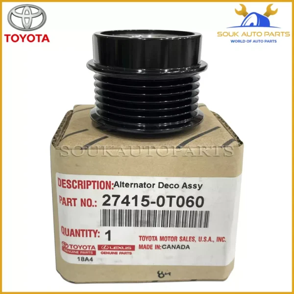 27415-0T060 Genuine Toyota PULLEY, ALTERNATOR W/CLUTCH COROLLA RAV4 LEXUS NX300h