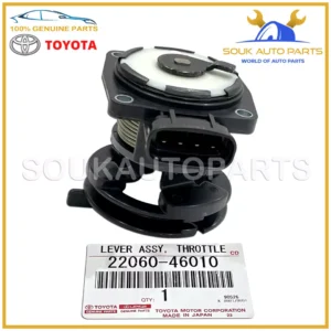 22060-46010 Genuine Toyota LEVER ASSY, THROTTLE W/SENSOR 2206046010 OEM