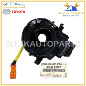 84306-0K051 Genuine Toyota SPIRAL CABLE SUB-ASSY 843060K051 OEM