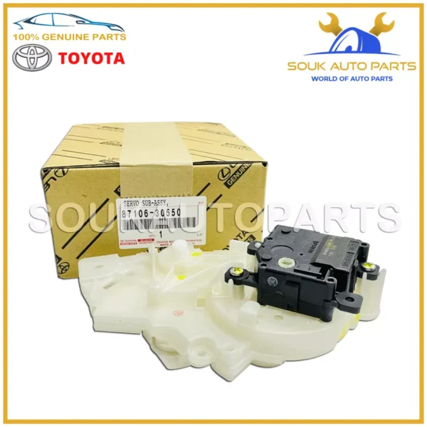 87106-30550 Genuine Toyota DAMPER SERVO SUB-ASSY, AIR CONDITIONER RADIATOR, NO.3
