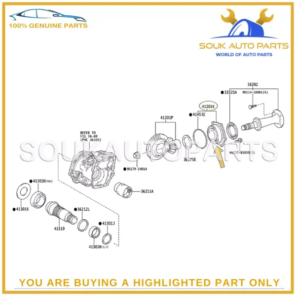 36250-42030 Genuine Toyota BEARING ASSY 3625042030 OEM AURIS C-HR SIENTA ESTIMA