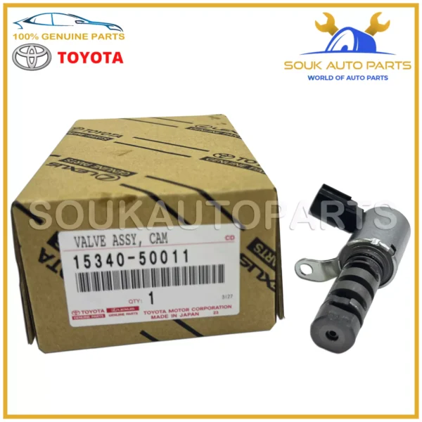 15340-50011 Genuine Toyota CAM TIMING OIL CONTROL VALVE, LH 1534050011 OEM