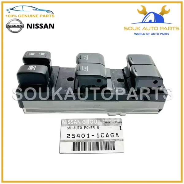 25401-1CA6A Genuine Nissan MAIN POWER WINDOW MASTER SWITCH Infiniti FX35/37/50