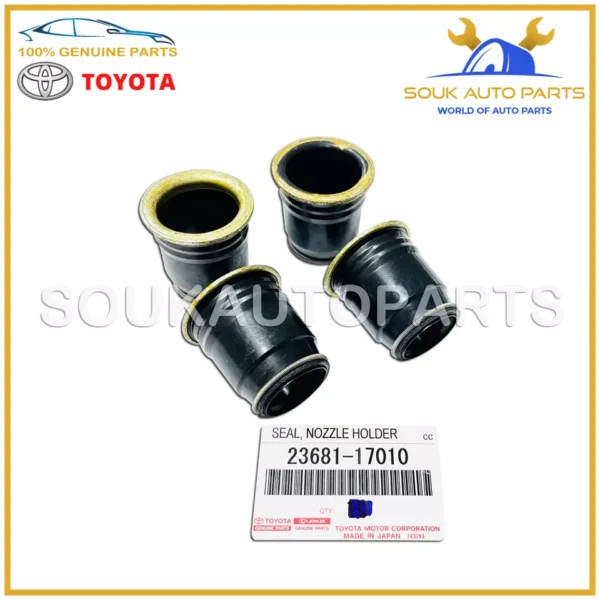 23681-17010 Genuine Toyota NOZZLE HOLDER SEAL (Set of 4 Pcs) 2368117010 OEM
