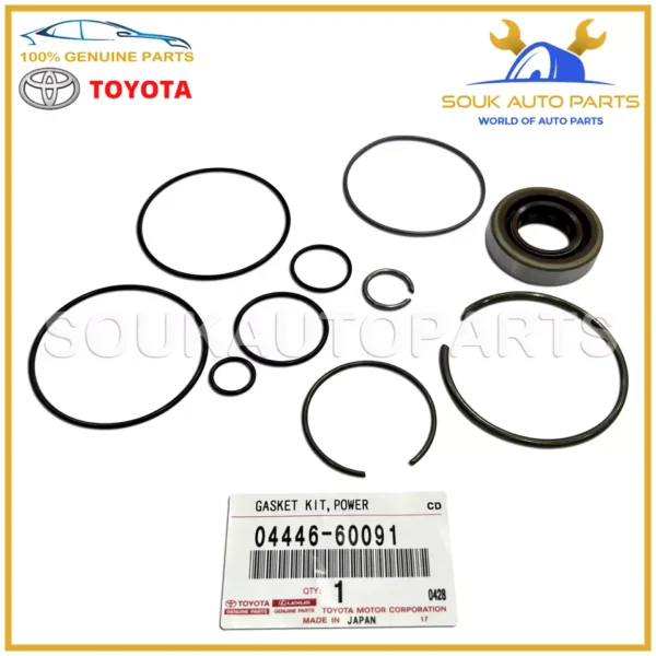 04446-60091 Genuine Toyota GASKET KIT, POWER STEERING PUMP 0444660091 OEM