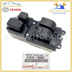 84820-16060 Genuine Toyota MASTER SWITCH ASSY, POWER WINDOW REGULATOR 8482016060