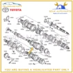 33368-20090 Genuine Toyota RING, SYNCHRONIZER (FOR 3RD GEAR) 3336820090 OEM - Image 3