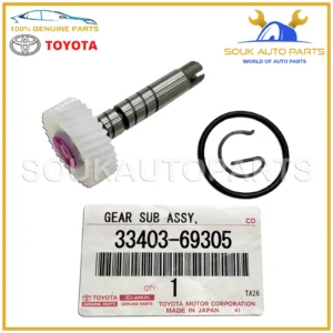 33403-69305 Genuine Toyota GEAR SUB-ASSY, SPEEDOMETER DRIVEN (ATM) 3340369305