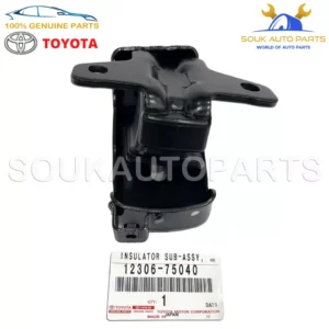 12306-75040 Genuine Toyota INSULATOR, ENGINE MOUNTING,FRONT LH 1230675040 OEM