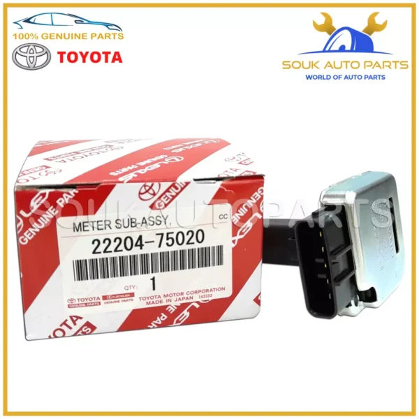 22204-75020 Genuine Toyota METER SUB-ASSY, INTAKE AIR FLOW 2220475020 OEM