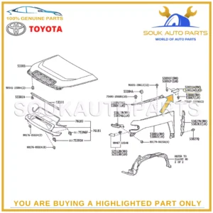 61102-35141 Genuine Toyota PANEL, FRONT FENDER SIDE, UPPER LH 6110235141 OEM